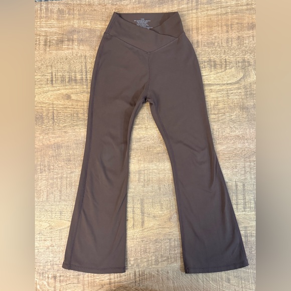 Brown Flared Leggings - Picture 1 of 4